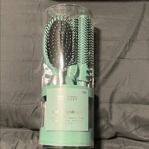 Professional Quality Hair Brush Set - Mint Green